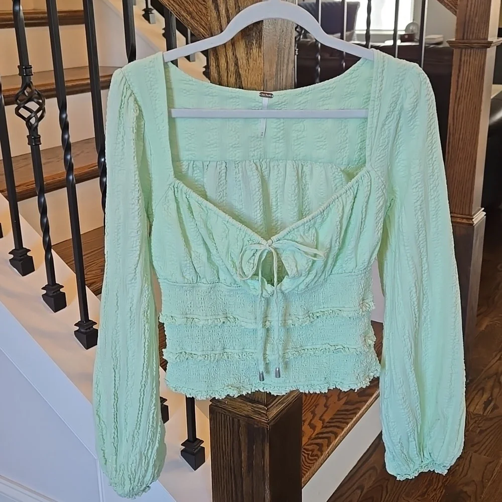 Free People Lolita Top In Queen Green